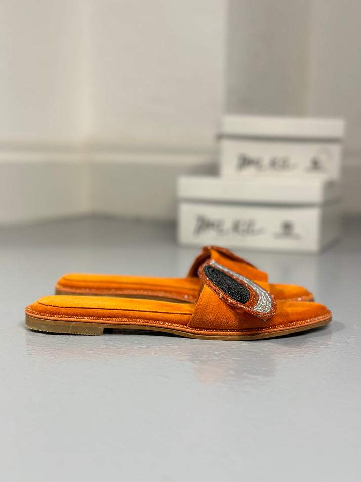 Peacock Orange Sandals