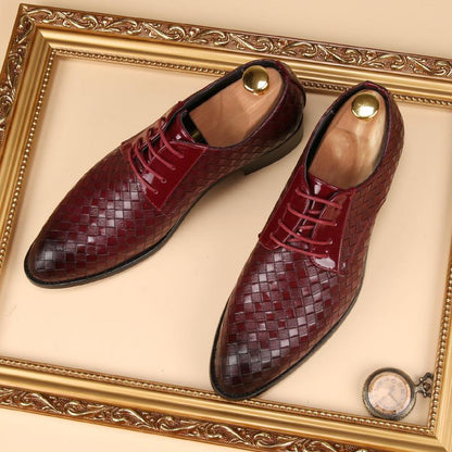 Italian handmade cowhide British beef tendon bottom leather shoes