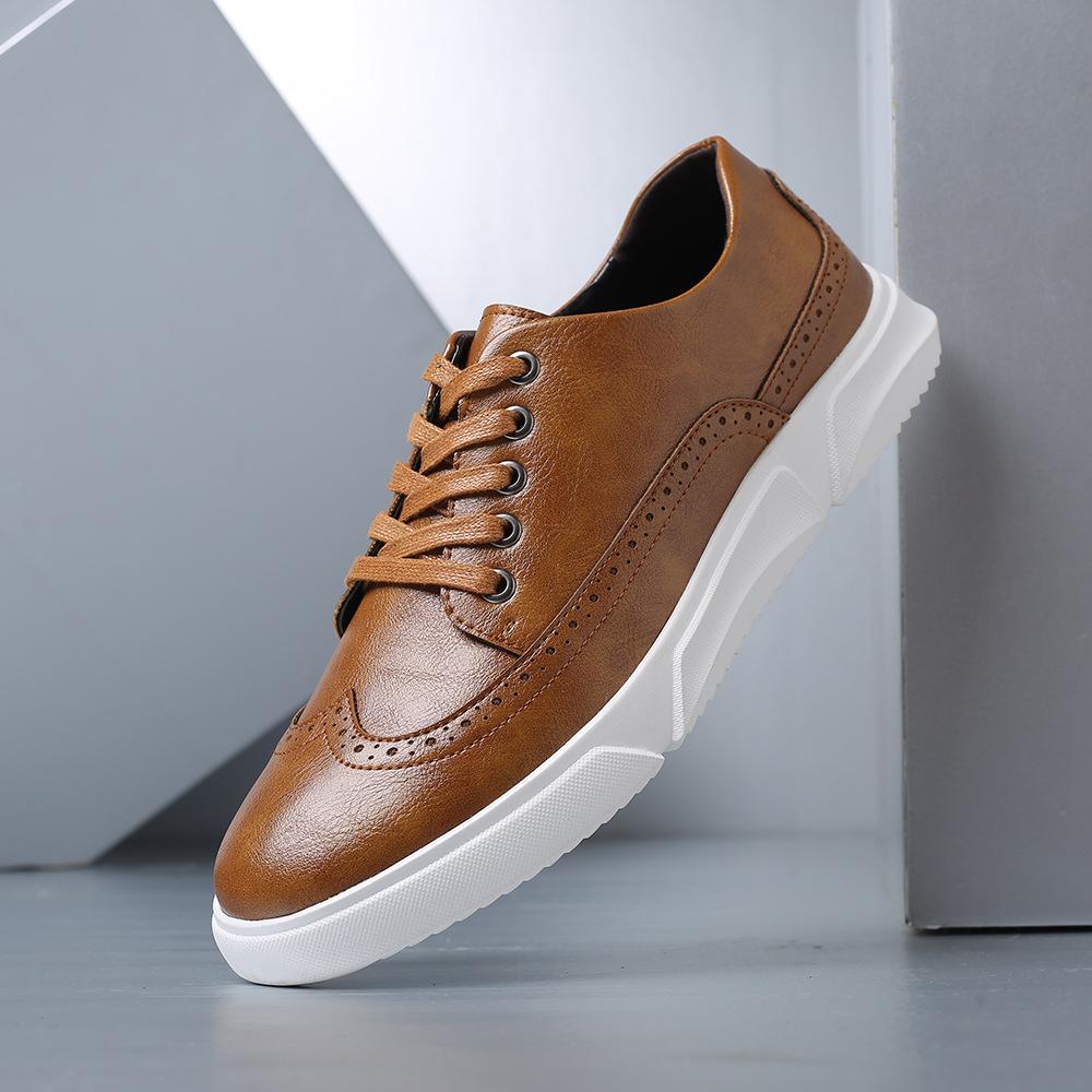 Comfortable wear resistant Italian leather sports shoes