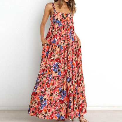 Summer New Style Floral Sexy Strapless Dress