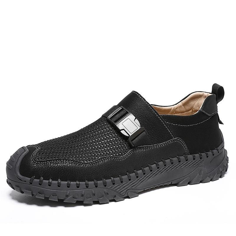 Leather wild loafers