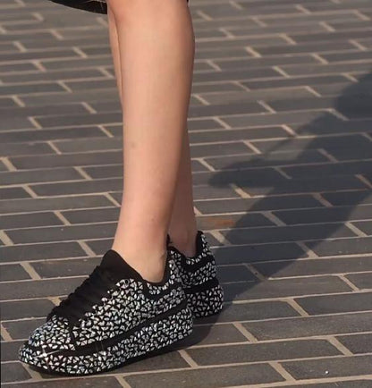 Sequined Diamond Sneakers