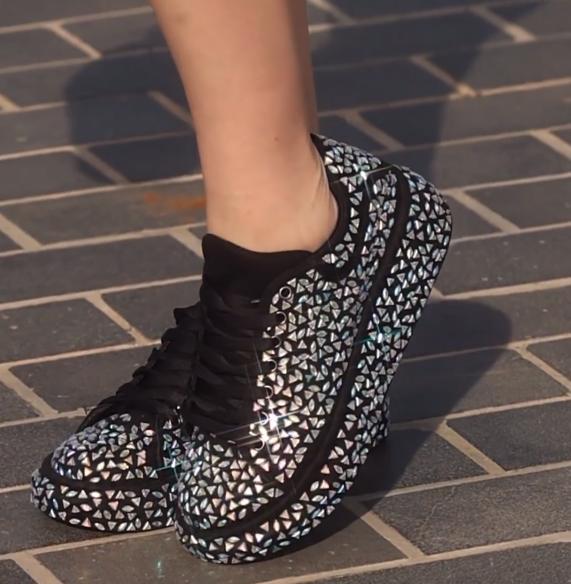 Sequined Diamond Sneakers