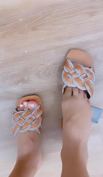 Knotted Diamond Sandals