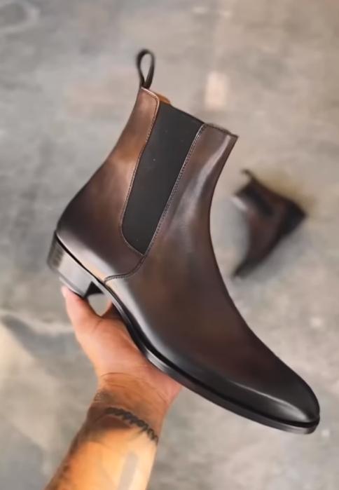 Men's Italian genuine leather shoes