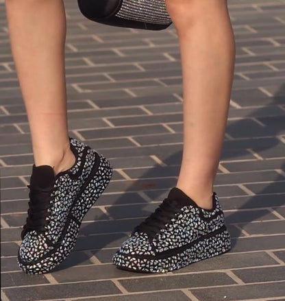 Sequined Diamond Sneakers